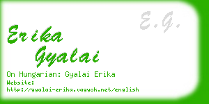 erika gyalai business card